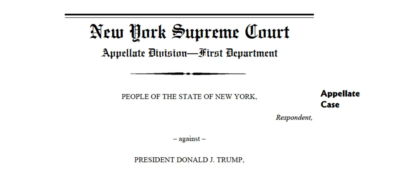 Landmark Files Brief in NY Appeals Court Defending President Trump Landmark Files Brief in NY Appeals Court Defending President Trump