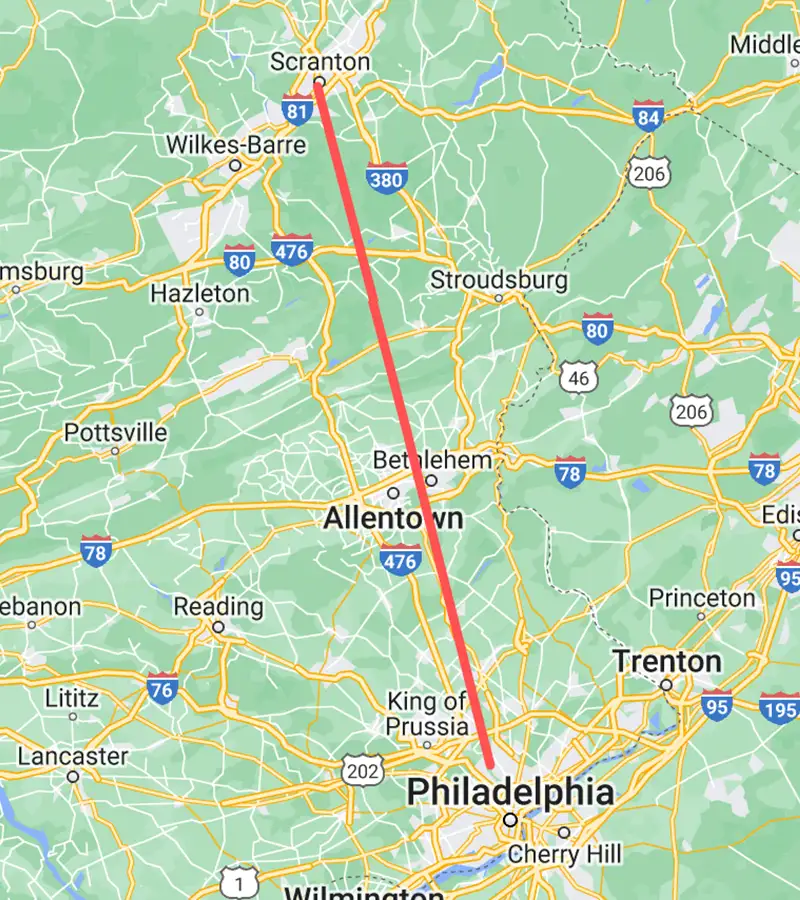 15 October 24 Scranton to Philadelphia